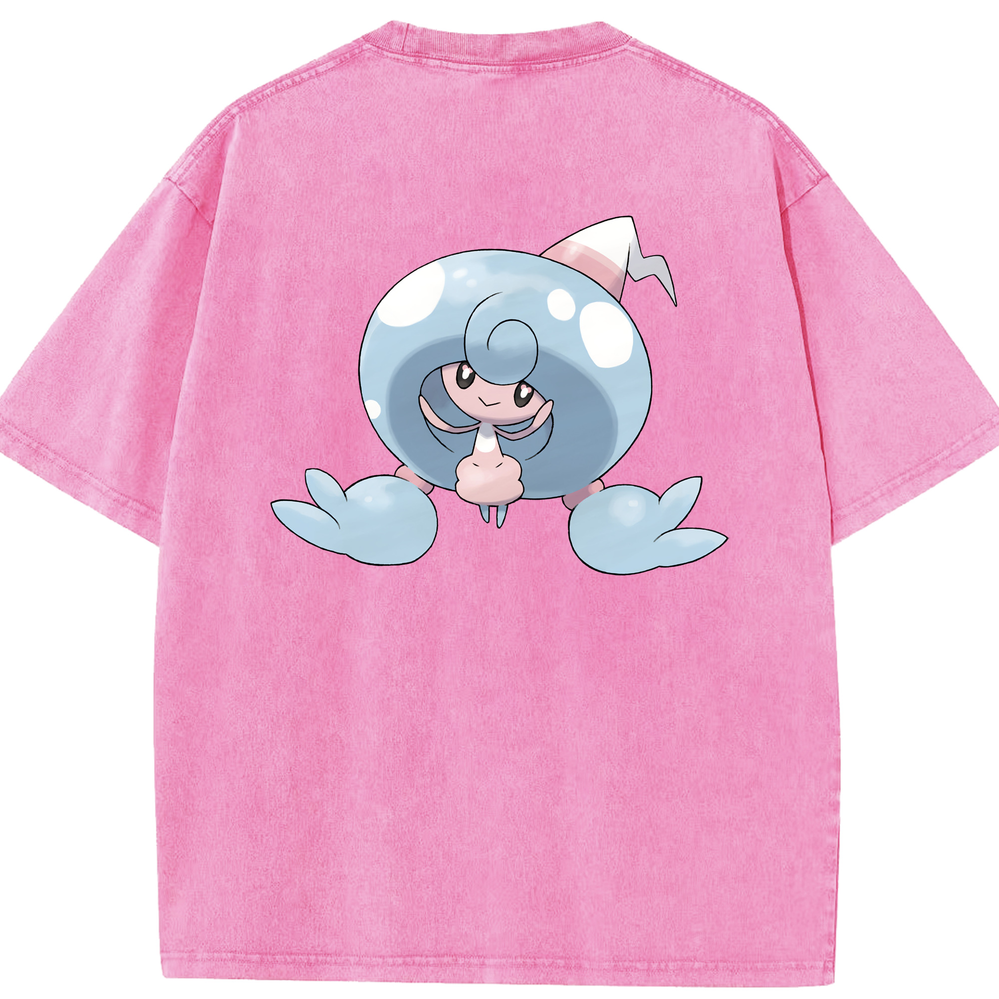 （画像用） ポケットモンスター Pokémon 綿100% ヴィンテージ風 半袖Tシャツ（背面プリント）